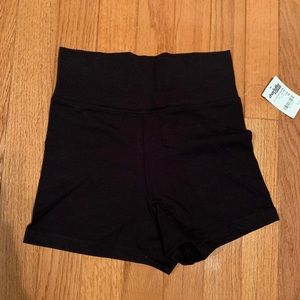High Waisted/Foldable Cotton Shorts